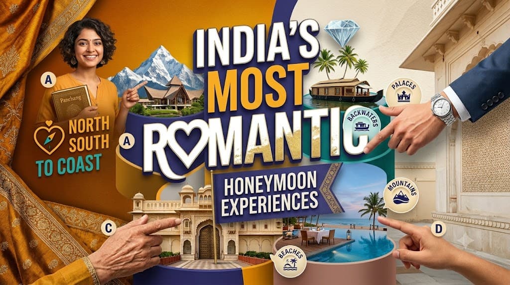 Most Romantic Experiences to Include in Your Honeymoon Trip in India