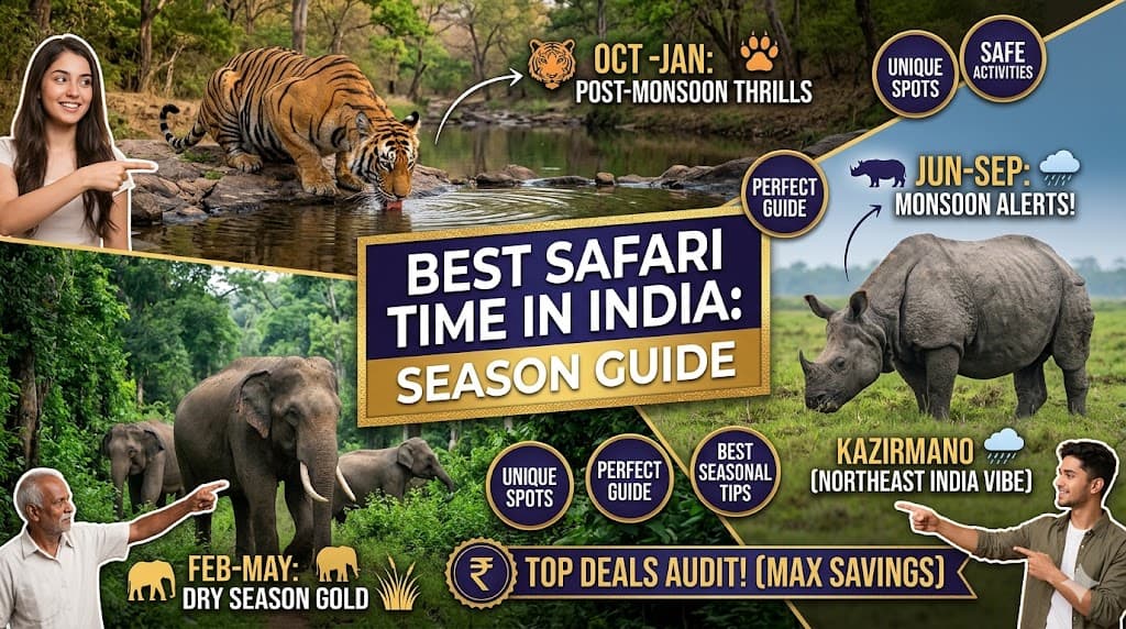 Best Time for Wildlife Safari in India: Season-Wise Guide